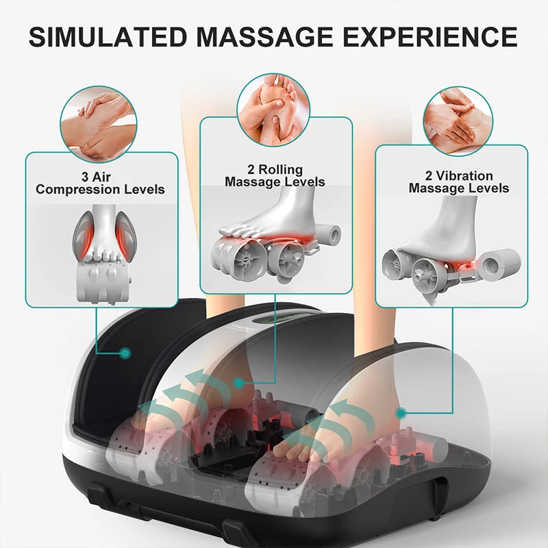Nekteck Shiatsu Foot And Calf Massager With Heat Therapy